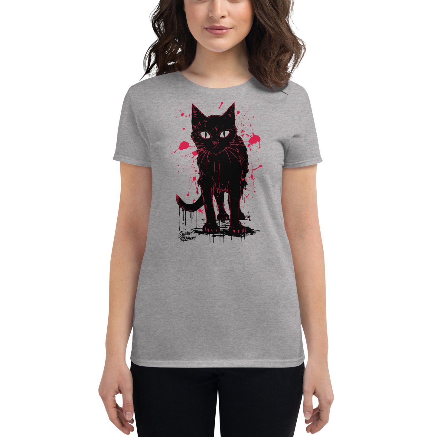 Cursed Cat Women's Fashion Fit T-shirt