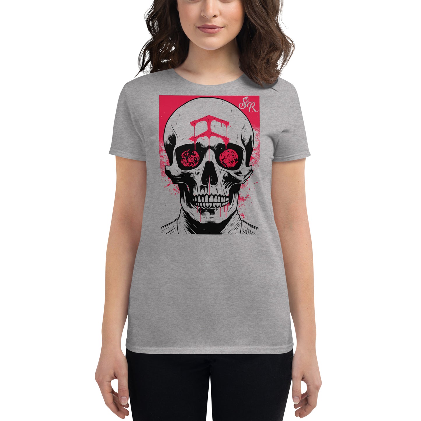 The Creeps Skeleton Women's Fashion Fit T-shirt