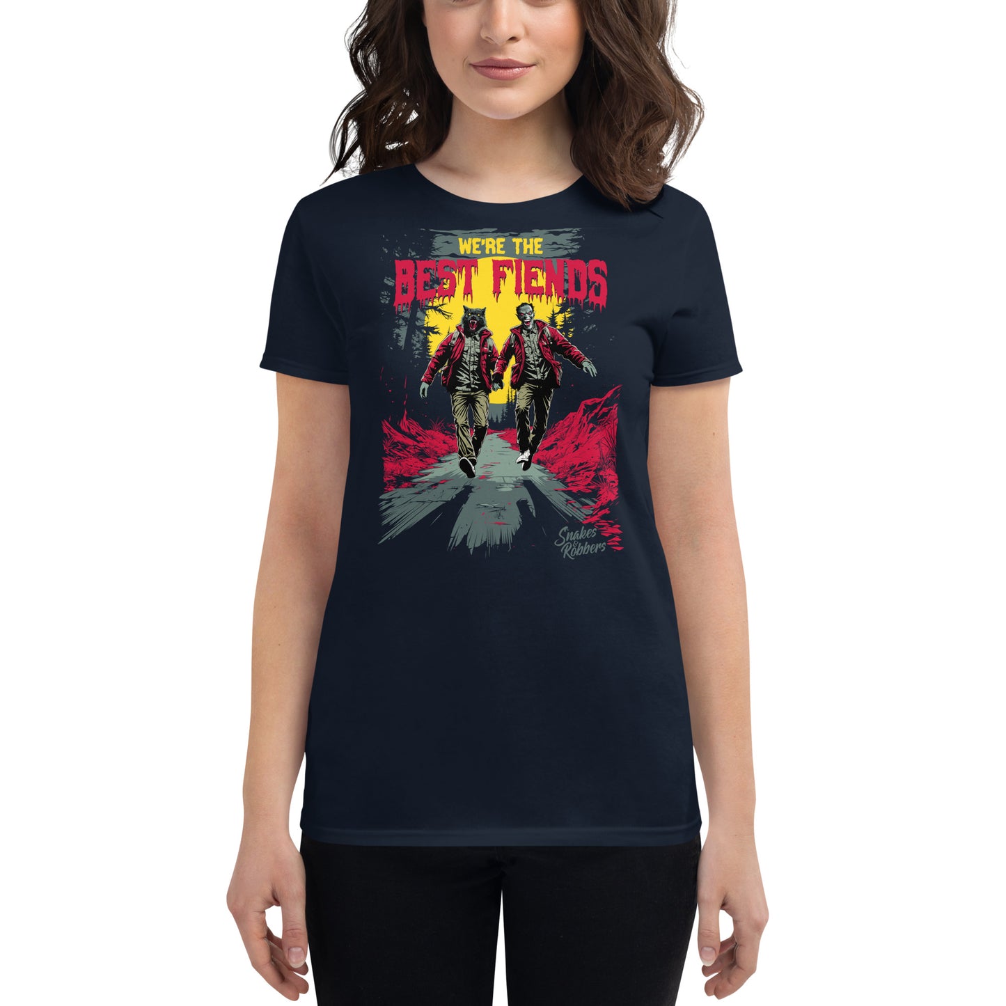 We're the Best Fiends Women's Fashion Fit T-shirt