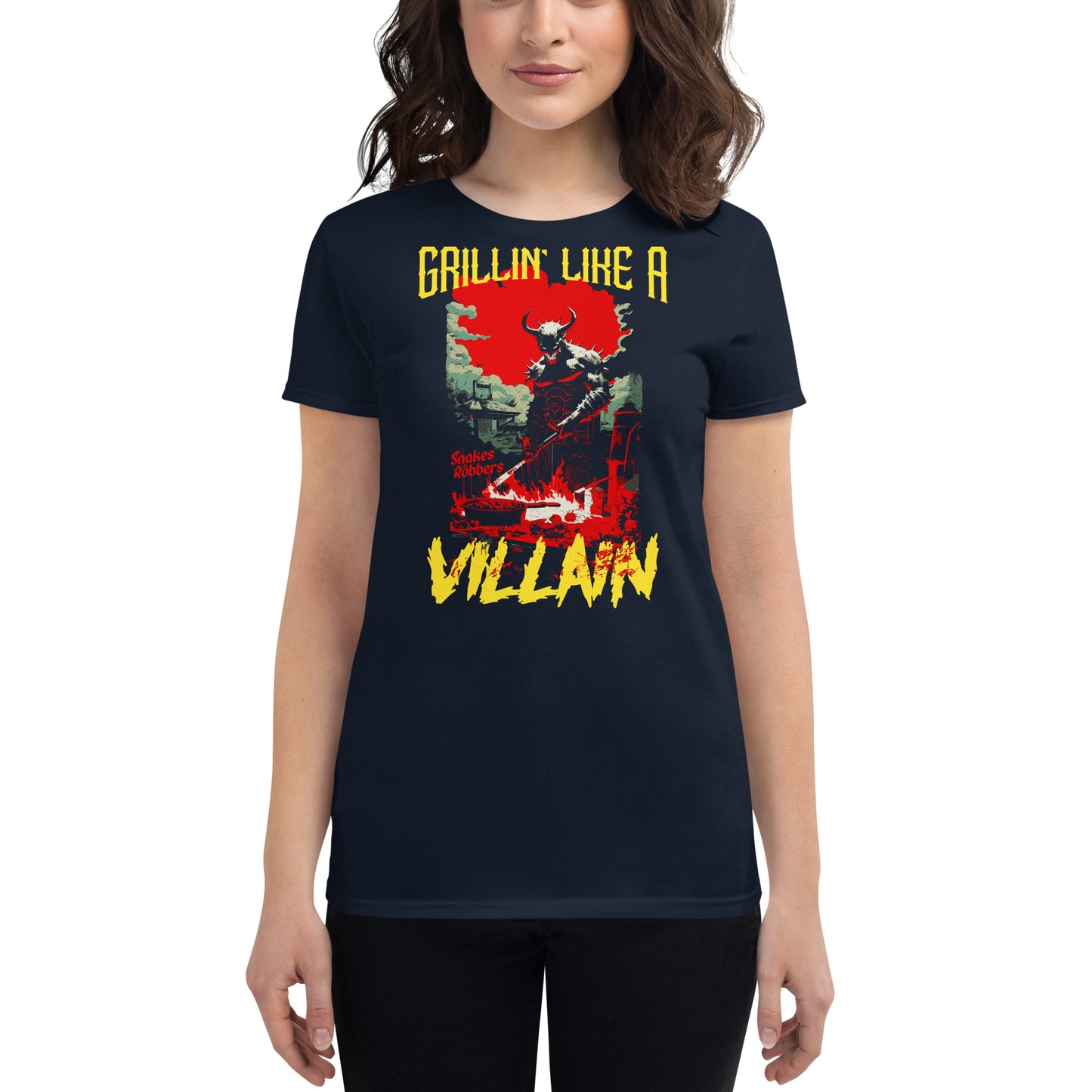 Grillin' like a Villain Devil Women's Fashion Fit T-shirt