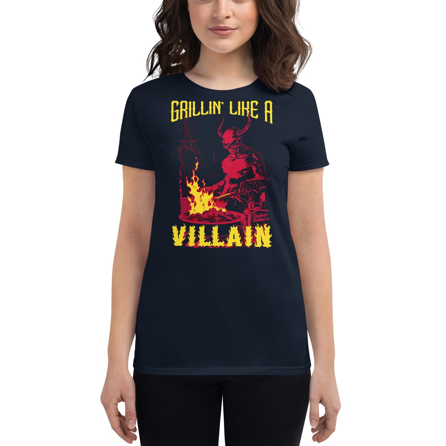 Grillin' like a Villain Devil Women's Fashion Fit T-shirt