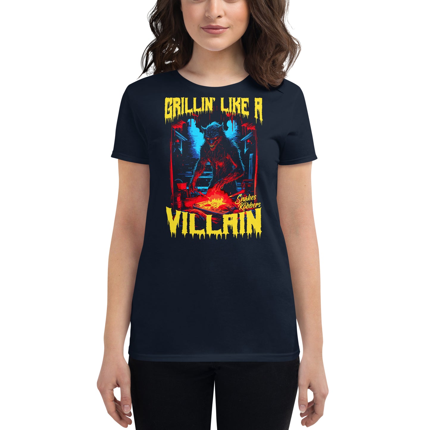 Grillin' like a Villain Werewolf Women's Fashion Fit T-shirt