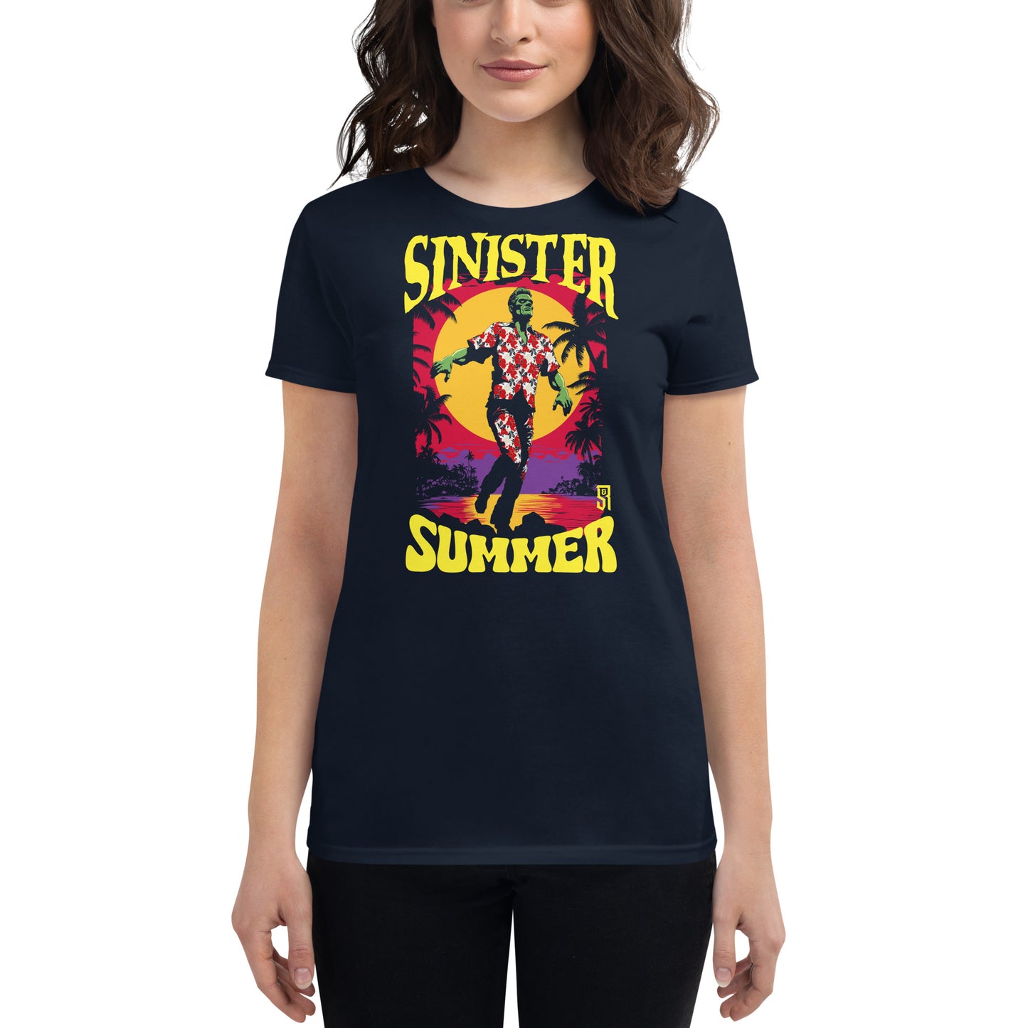 Sinister Summer Frankenstein Women's Fashion Fit T-shirt