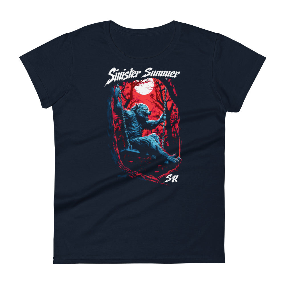 Sinister Summer Werewolf Women's Fashion Fit T-shirt