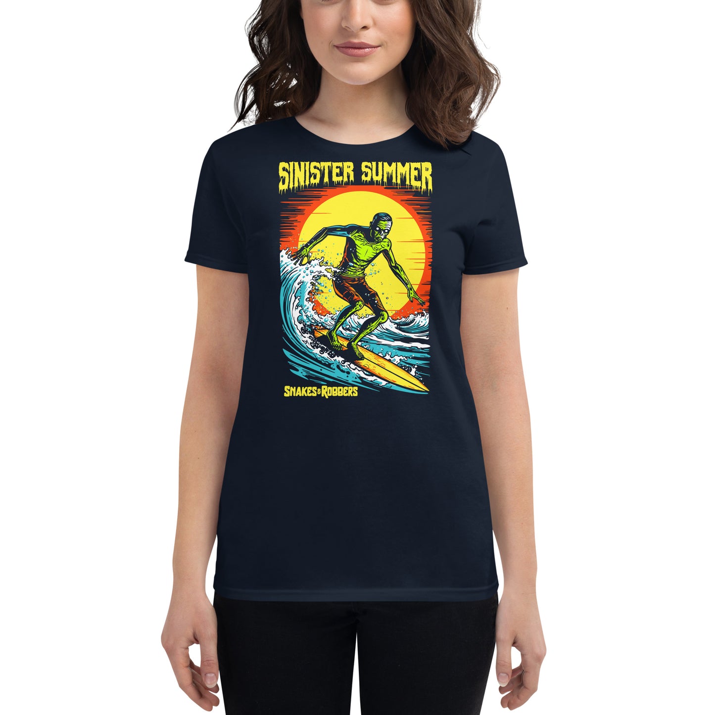 Sinister Summer Zombie Women's Fashion Fit T-shirt