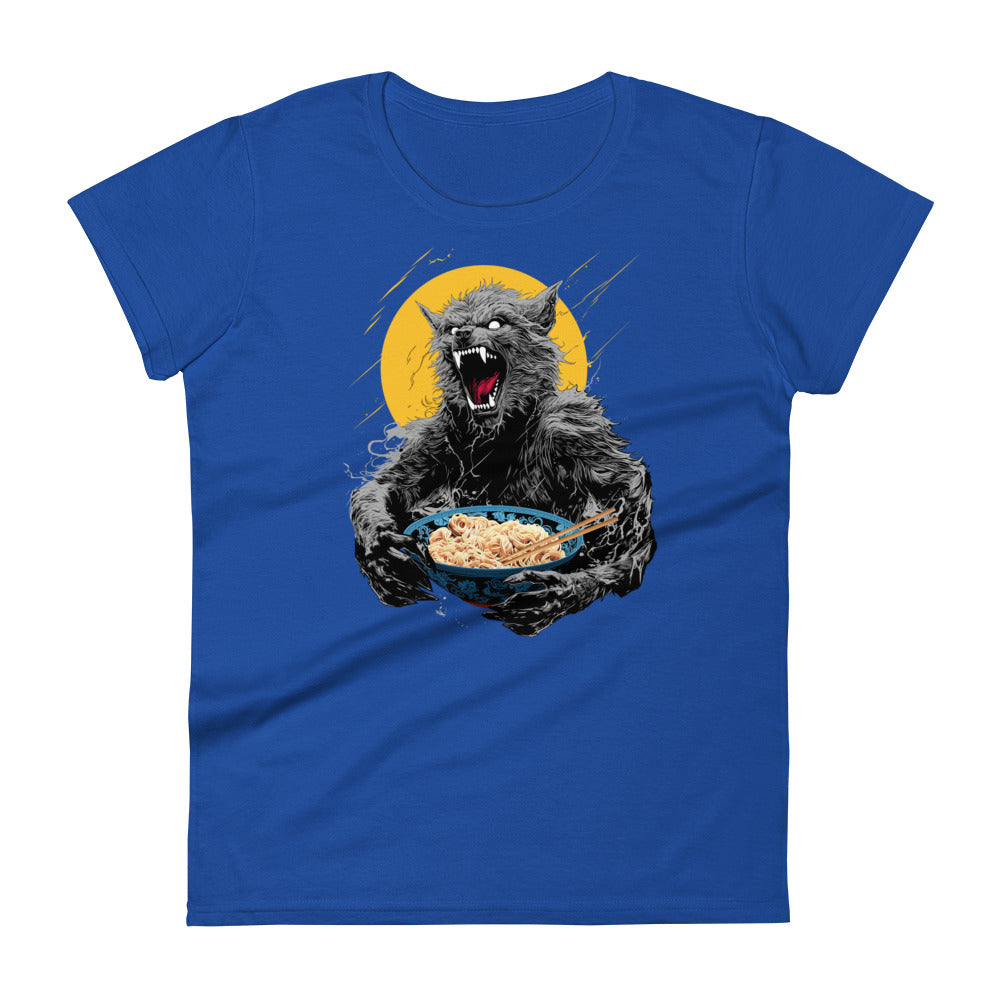 Ramen Wolf Women's Fashion Fit T-shirt