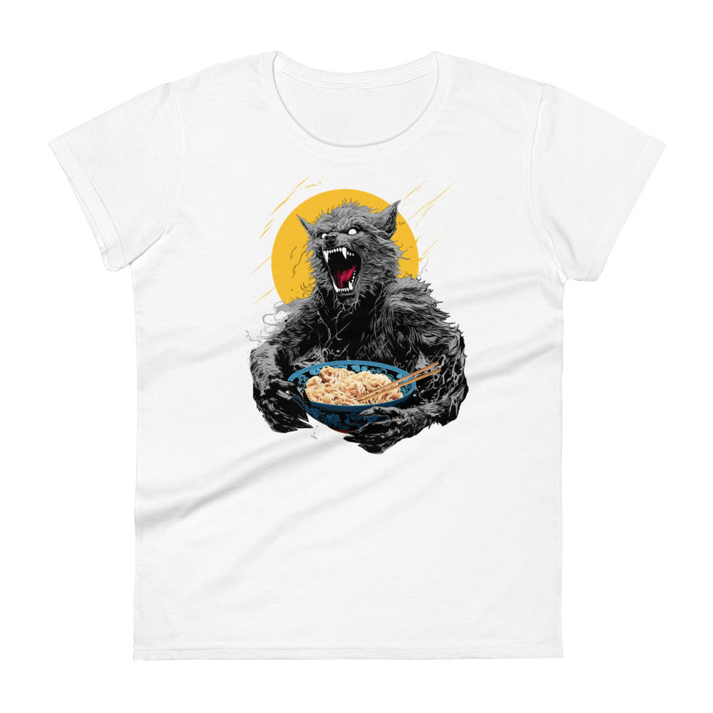 Ramen Wolf Women's Fashion Fit T-shirt