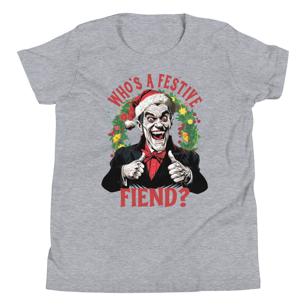 Who's a Festive Fiend? Youth Short Sleeve T-Shirt