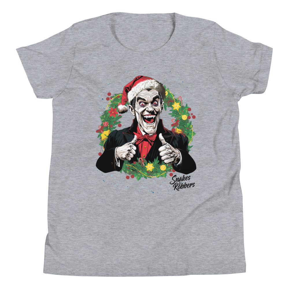 Festive Dracula Youth Short Sleeve T-Shirt