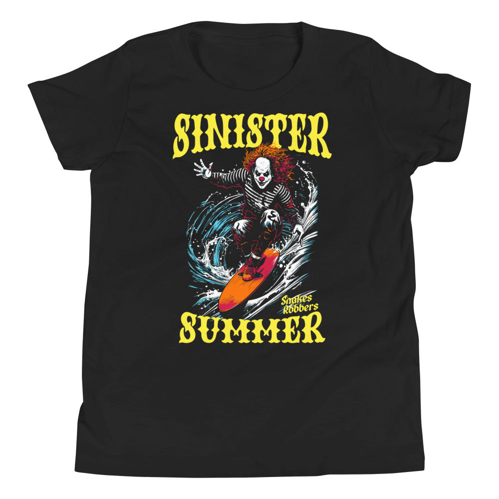 Sinister Summer Clown Youth Short Sleeve T-Shirt