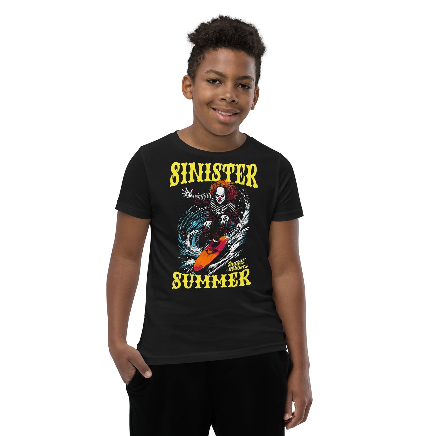 Sinister Summer Clown Youth Short Sleeve T-Shirt