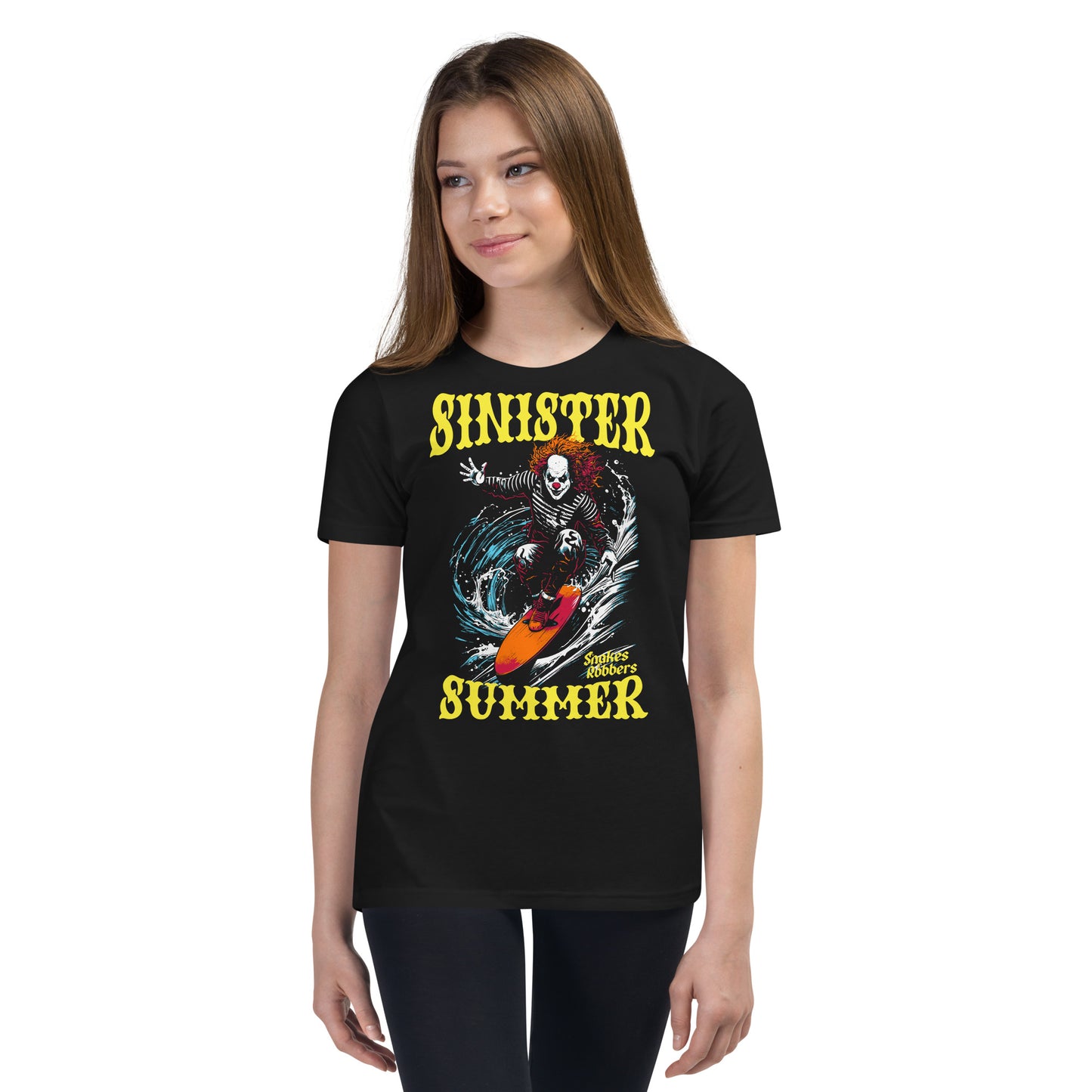 Sinister Summer Clown Youth Short Sleeve T-Shirt