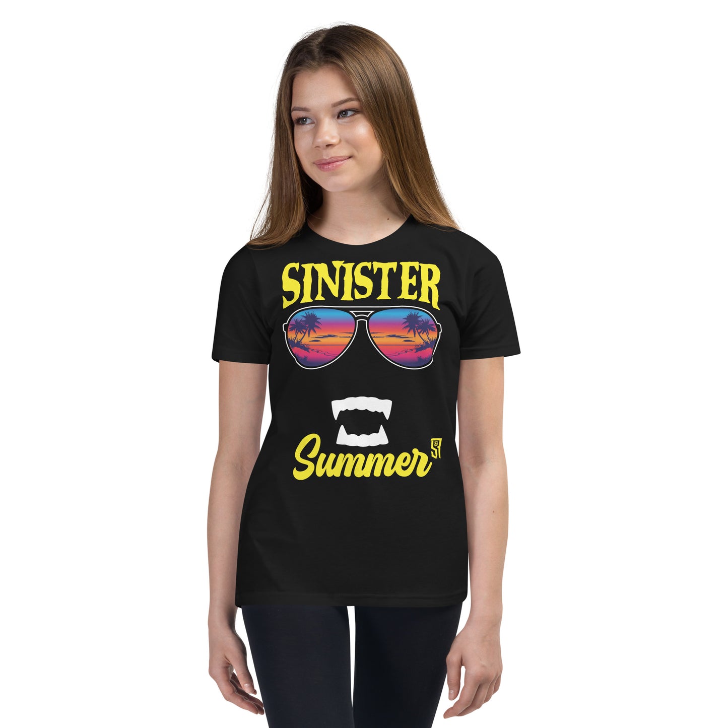 Sinister Summer Vampire Youth Short Sleeve T-Shirt