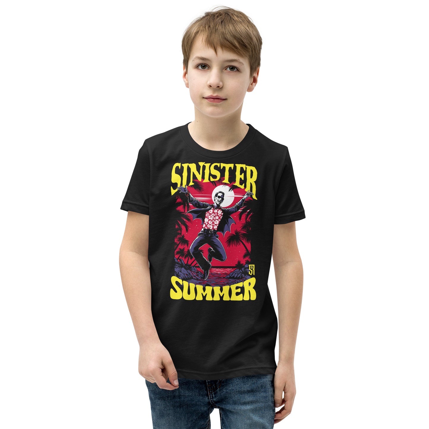 Sinister Summer Dracula Youth Short Sleeve T-Shirt