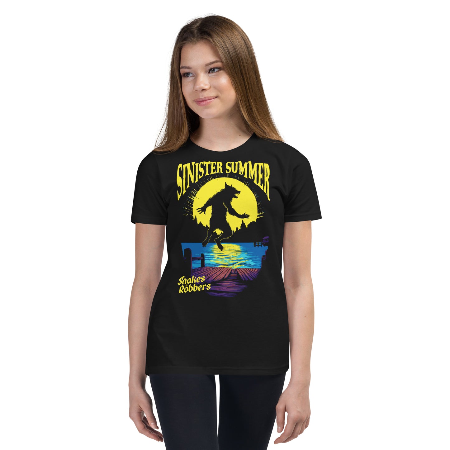 Sinister Summer Werewolf Youth Short Sleeve T-Shirt
