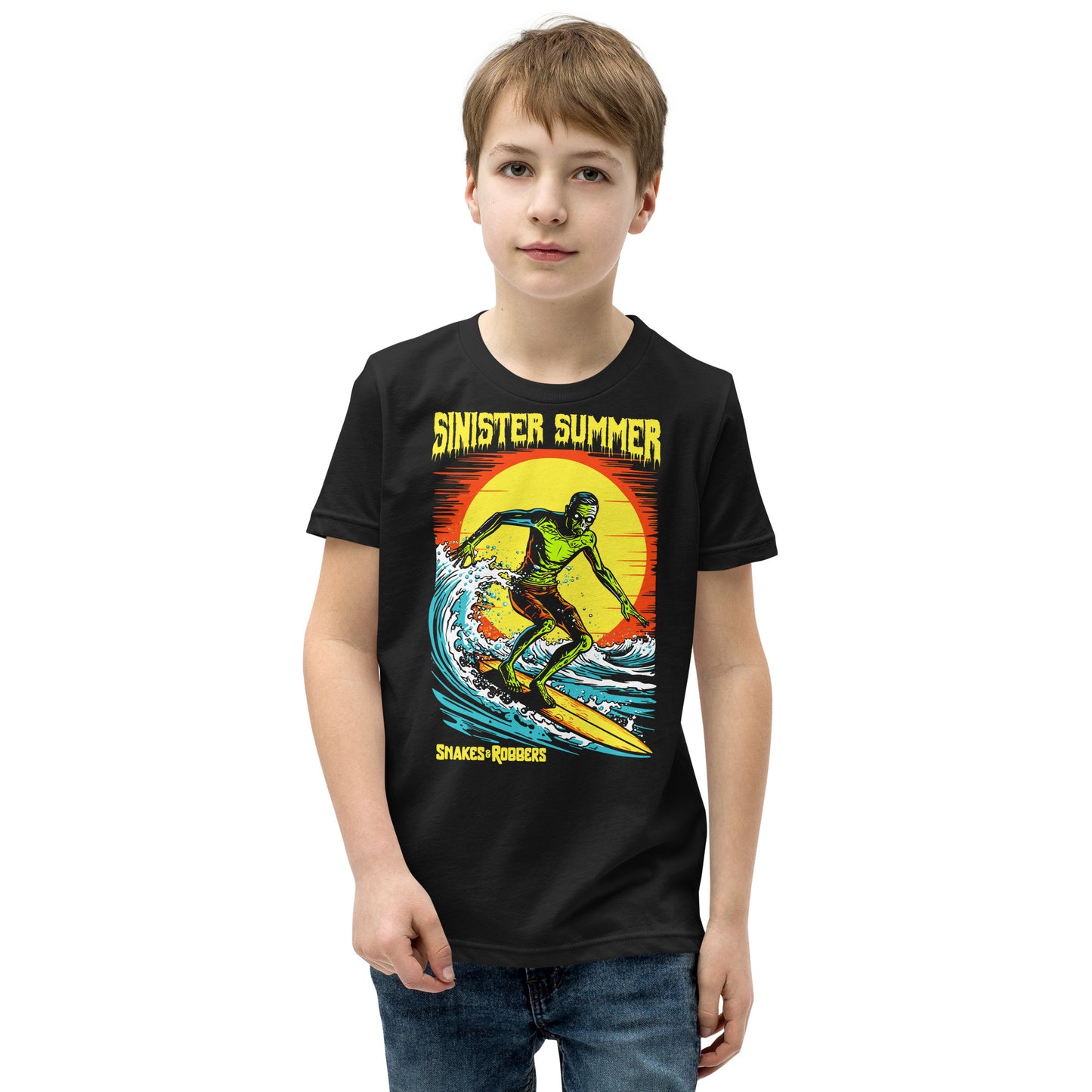 Sinister Summer Zombie Youth Short Sleeve T-Shirt