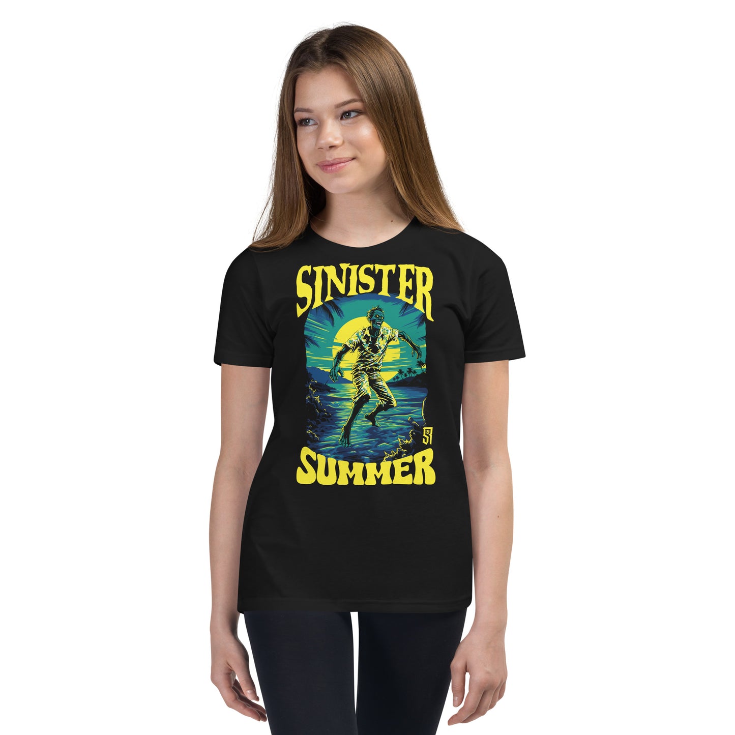 Sinister Summer Zombie Youth Short Sleeve T-Shirt