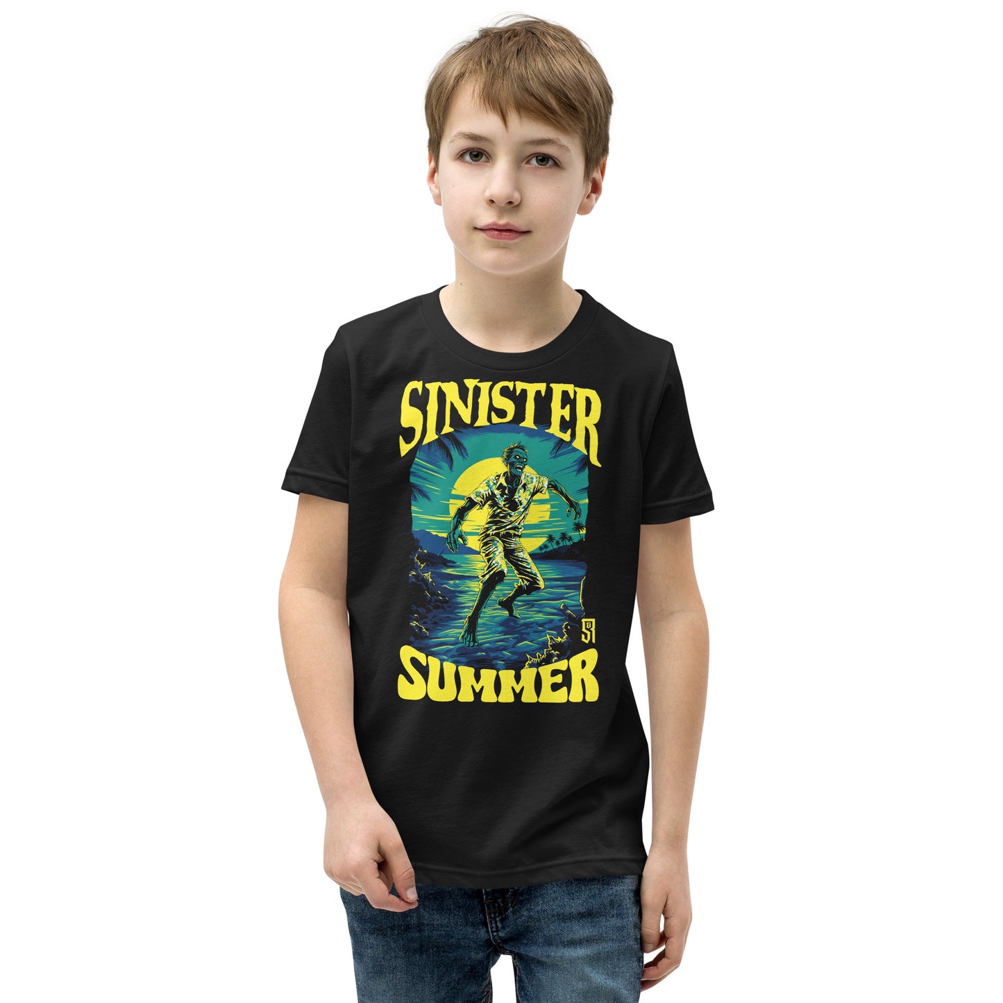 Sinister Summer Zombie Youth Short Sleeve T-Shirt