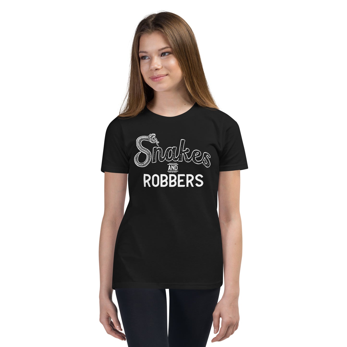 Snakes and Robbers full logo Youth Short Sleeve T-Shirt