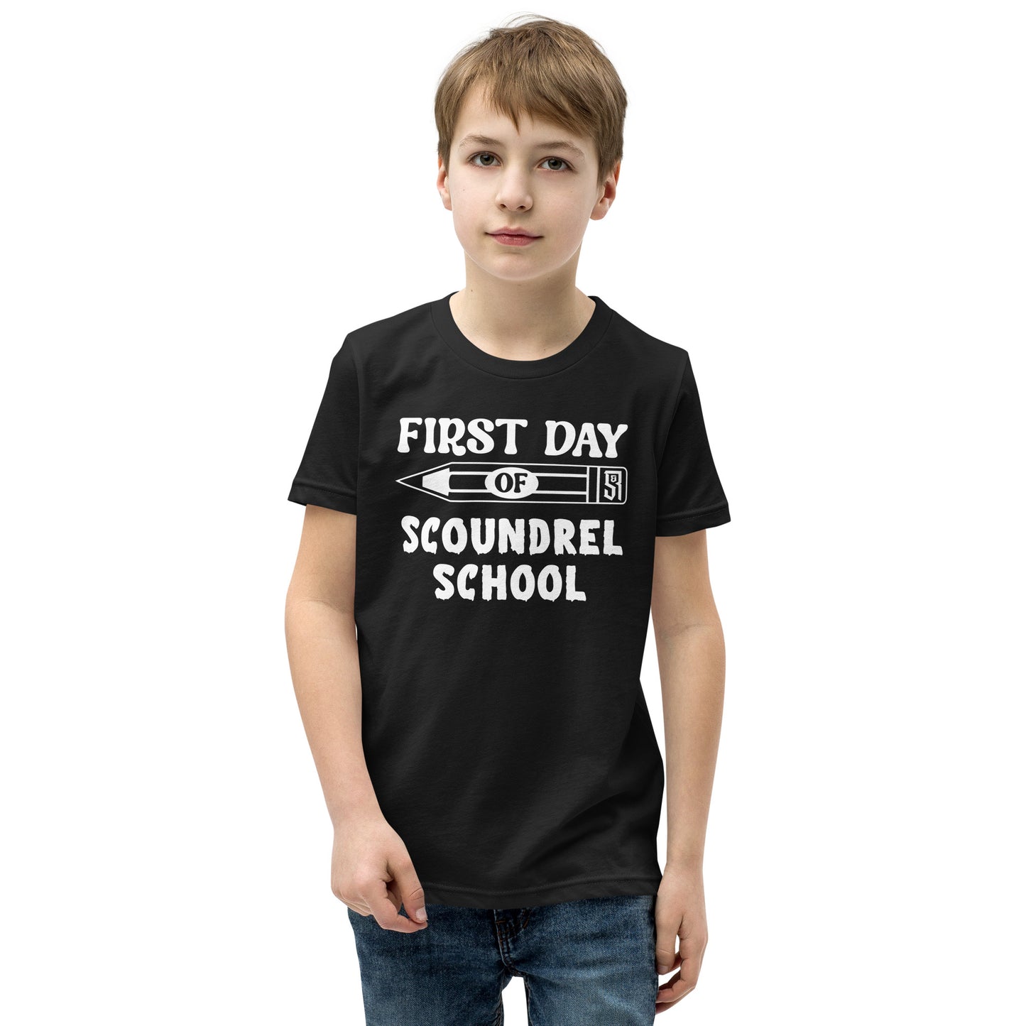 First Day of Scoundrel School Youth Short Sleeve T-Shirt