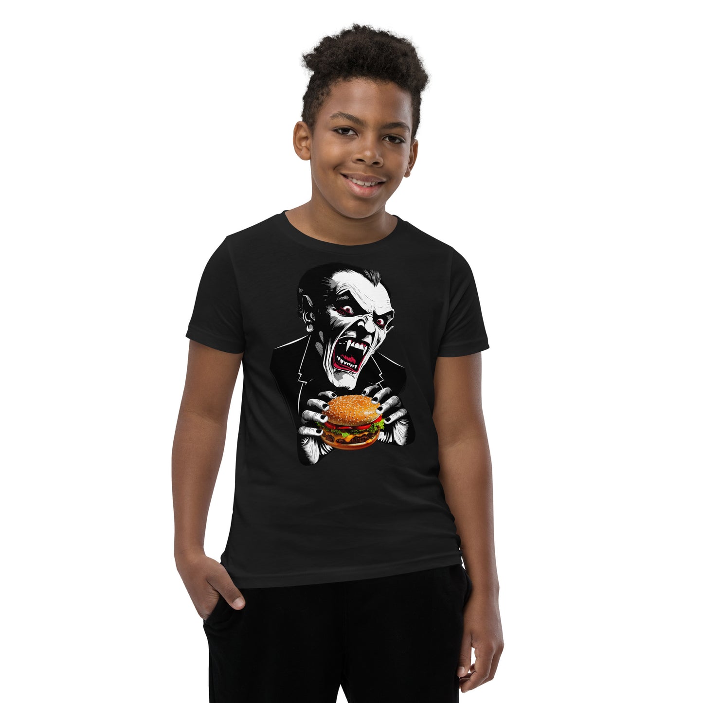 Count Cheese Burger Youth Short Sleeve T-Shirt