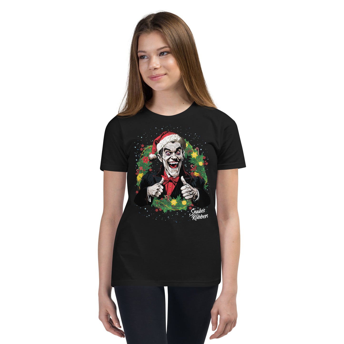 Festive Dracula Youth Short Sleeve T-Shirt