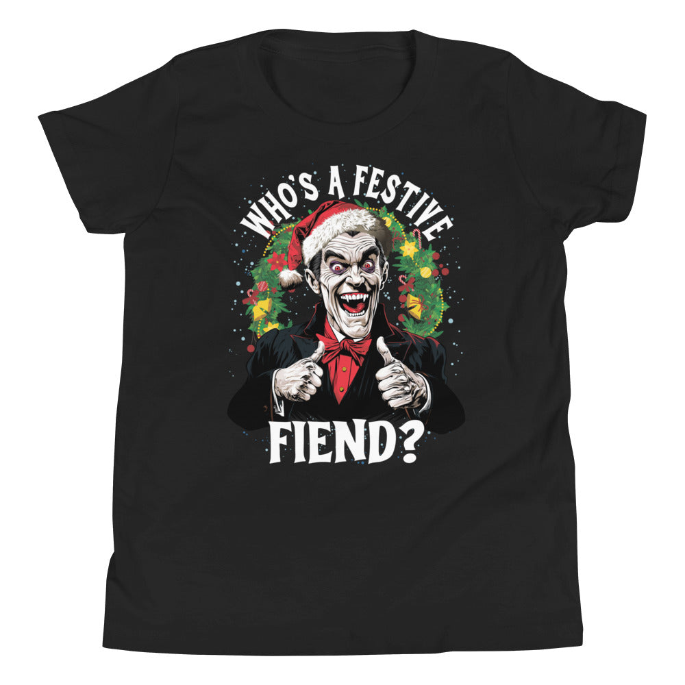 Who's a Festive Fiend? Youth Short Sleeve T-Shirt