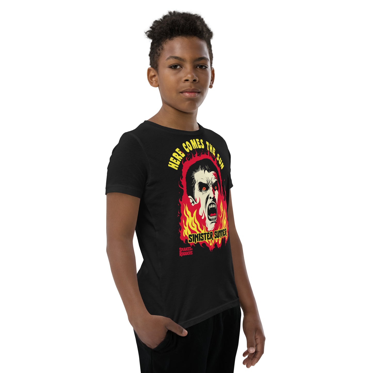 Sinister Summer Dracula Youth Short Sleeve T-Shirt