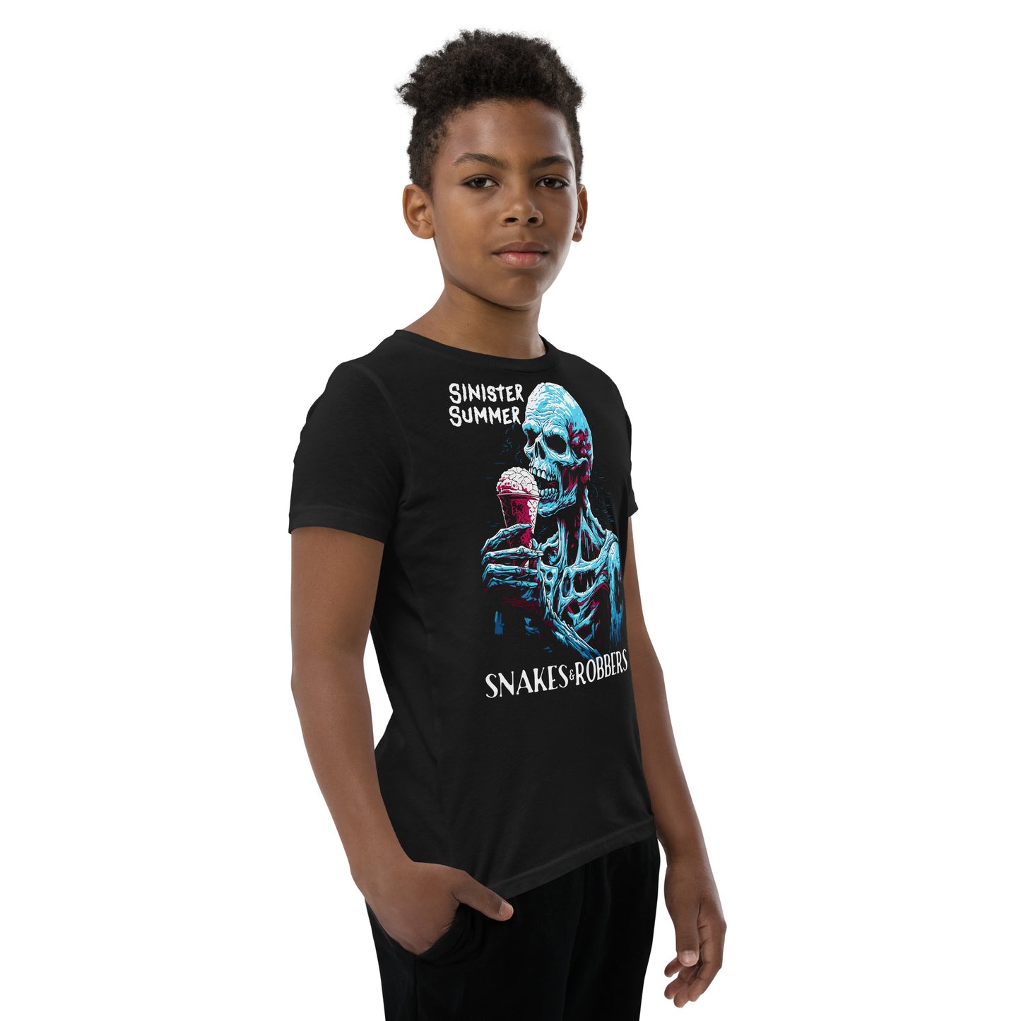 Sinister Summer Zombie Youth Short Sleeve T-Shirt