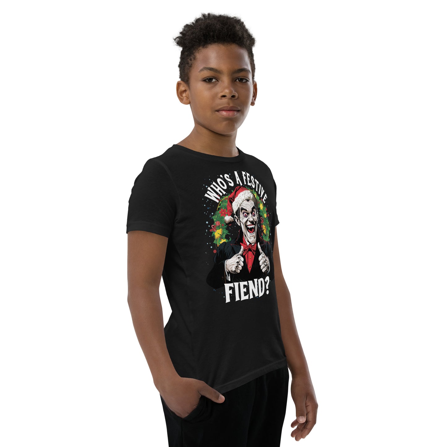 Who's a Festive Fiend? Youth Short Sleeve T-Shirt