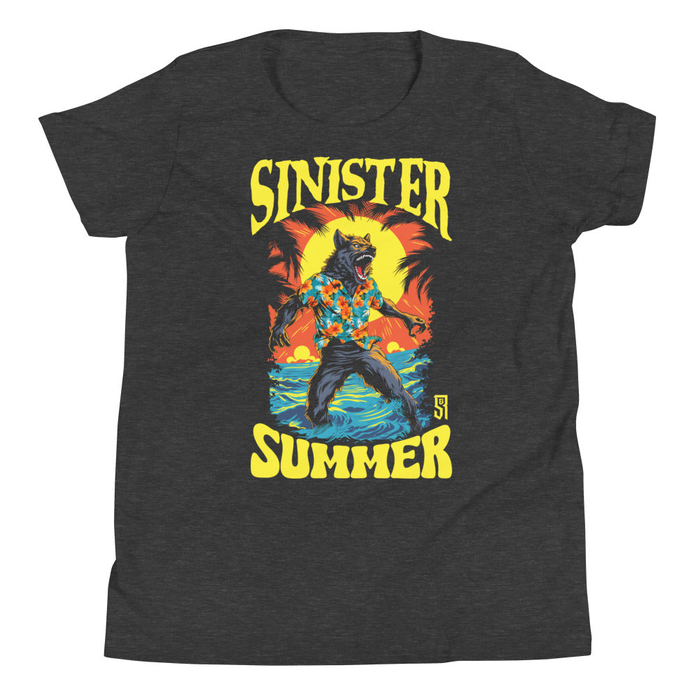 Sinister Summer Werewolf Youth Short Sleeve T-Shirt