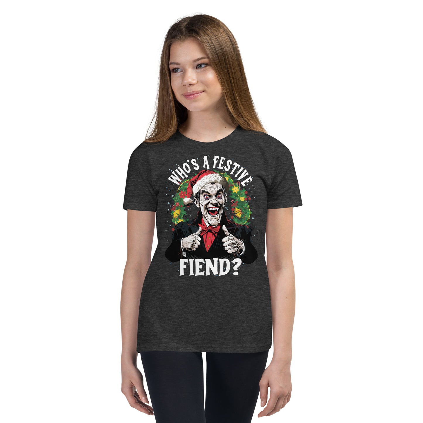 Who's a Festive Fiend? Youth Short Sleeve T-Shirt