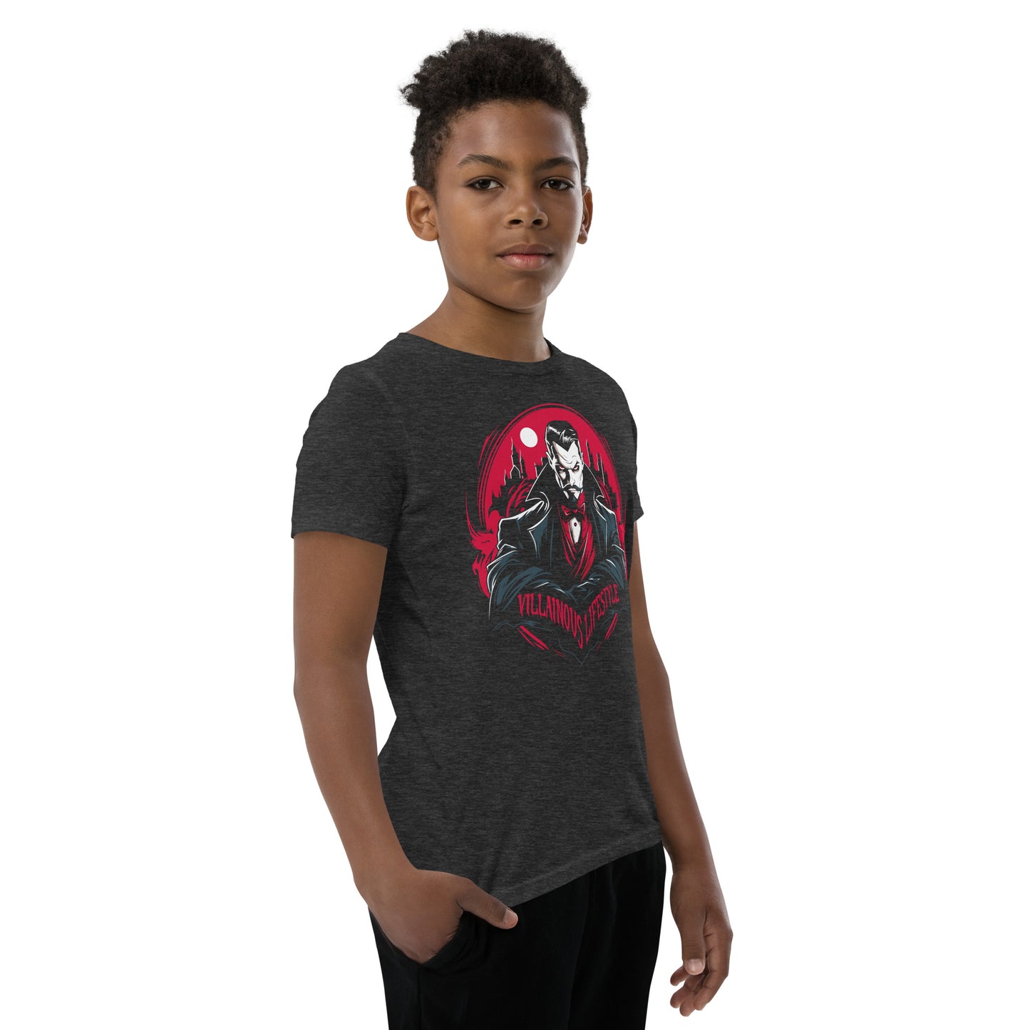 Villainous Lifestyle Dracula Youth Short Sleeve T-Shirt