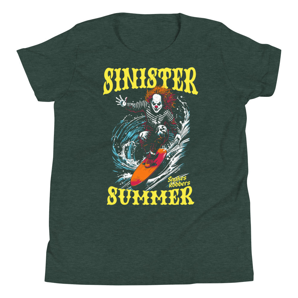 Sinister Summer Clown Youth Short Sleeve T-Shirt