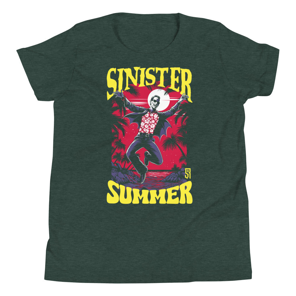 Sinister Summer Dracula Youth Short Sleeve T-Shirt