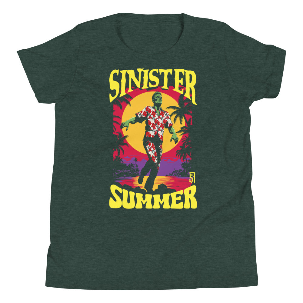 Sinister Summer Frankenstein Youth Short Sleeve T-Shirt