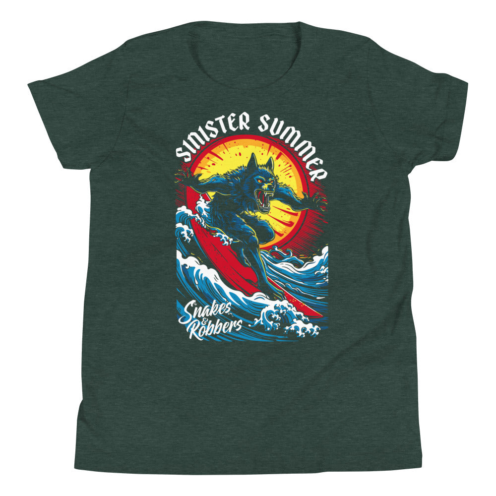 Sinister Summer Werewolf Youth Short Sleeve T-Shirt