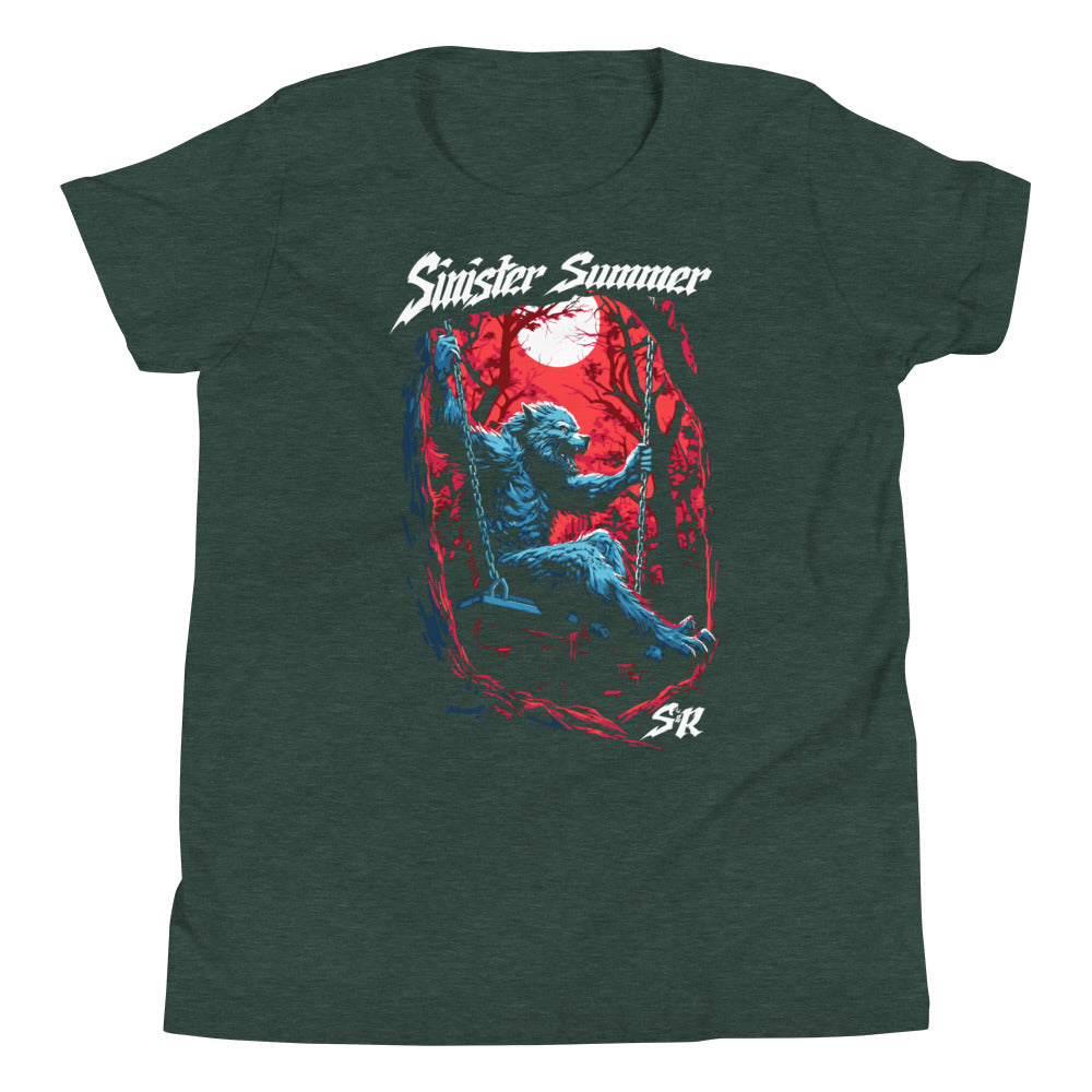 Sinister Summer Werewolf Youth Short Sleeve T-Shirt