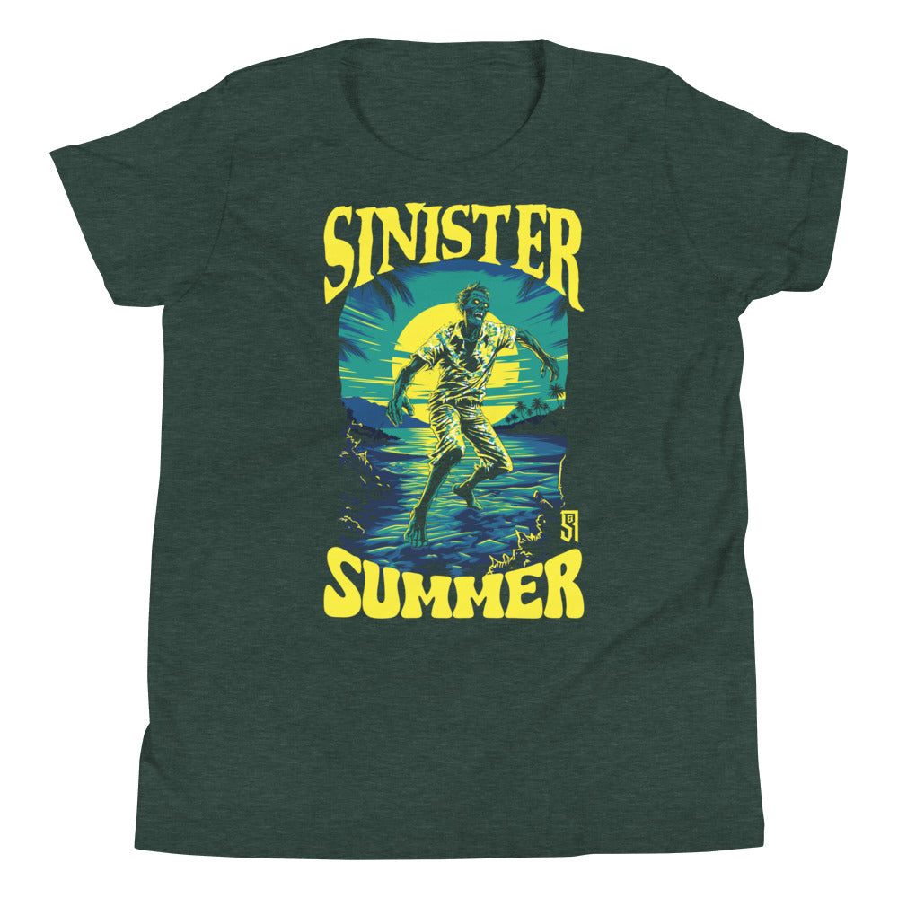 Sinister Summer Zombie Youth Short Sleeve T-Shirt