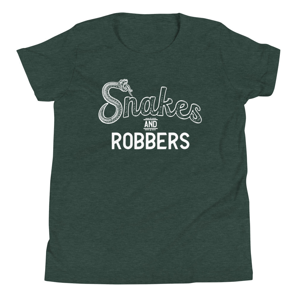 Snakes and Robbers full logo Youth Short Sleeve T-Shirt