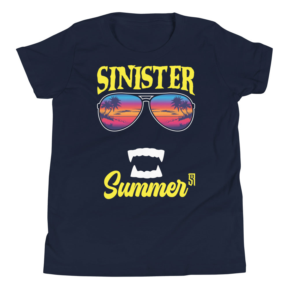 Sinister Summer Vampire Youth Short Sleeve T-Shirt