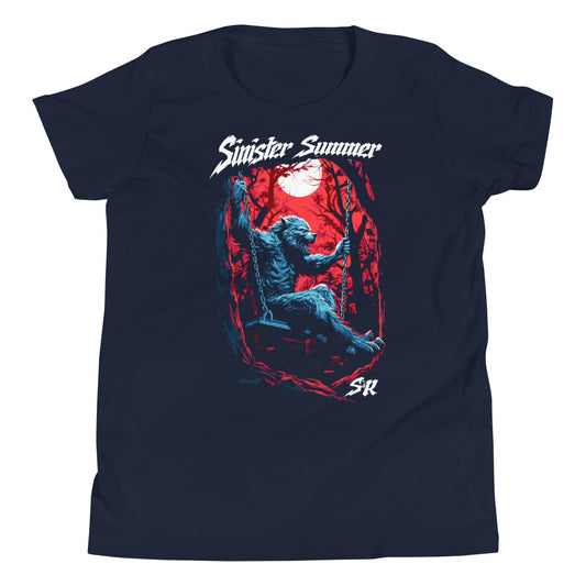 Sinister Summer Werewolf Youth Short Sleeve T-Shirt