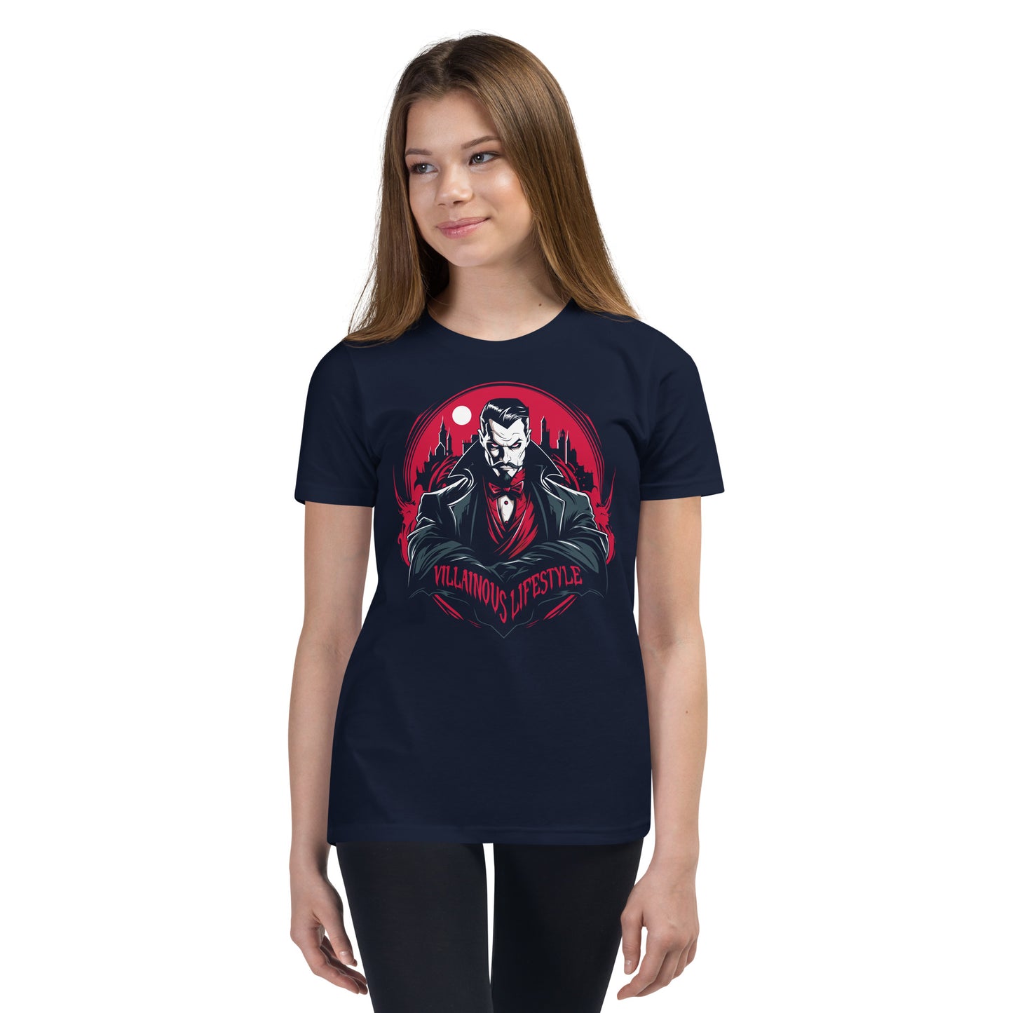 Villainous Lifestyle Dracula Youth Short Sleeve T-Shirt