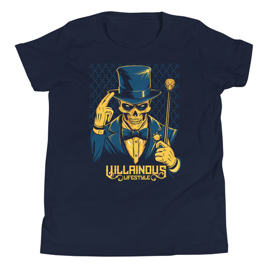 Villainous Lifestyle Skeleton Youth Short Sleeve T-Shirt