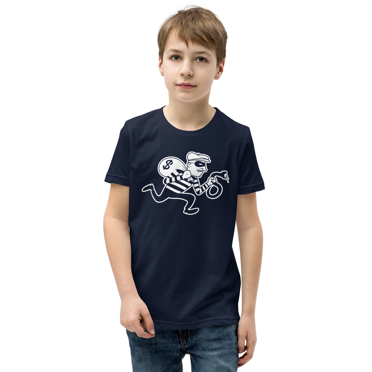 Snakes & Robbers Burglar Youth Short Sleeve T-Shirt