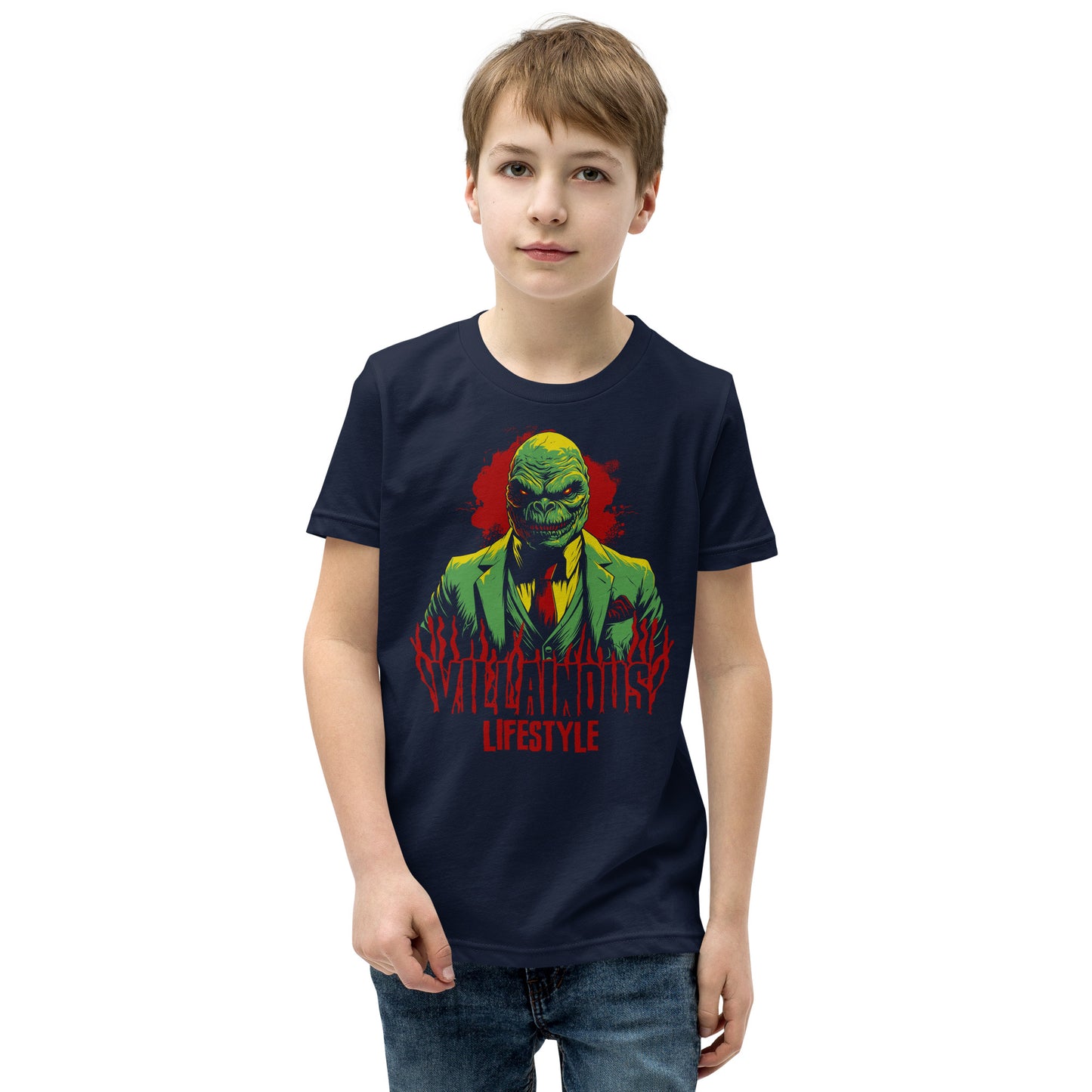 Villainous Lifestyle Gangster Creature Youth Short Sleeve T-Shirt