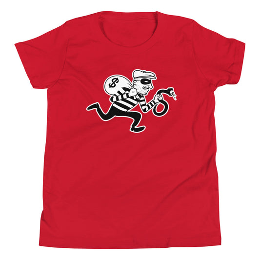 Snakes & Robbers Burglar Youth Short Sleeve T-Shirt