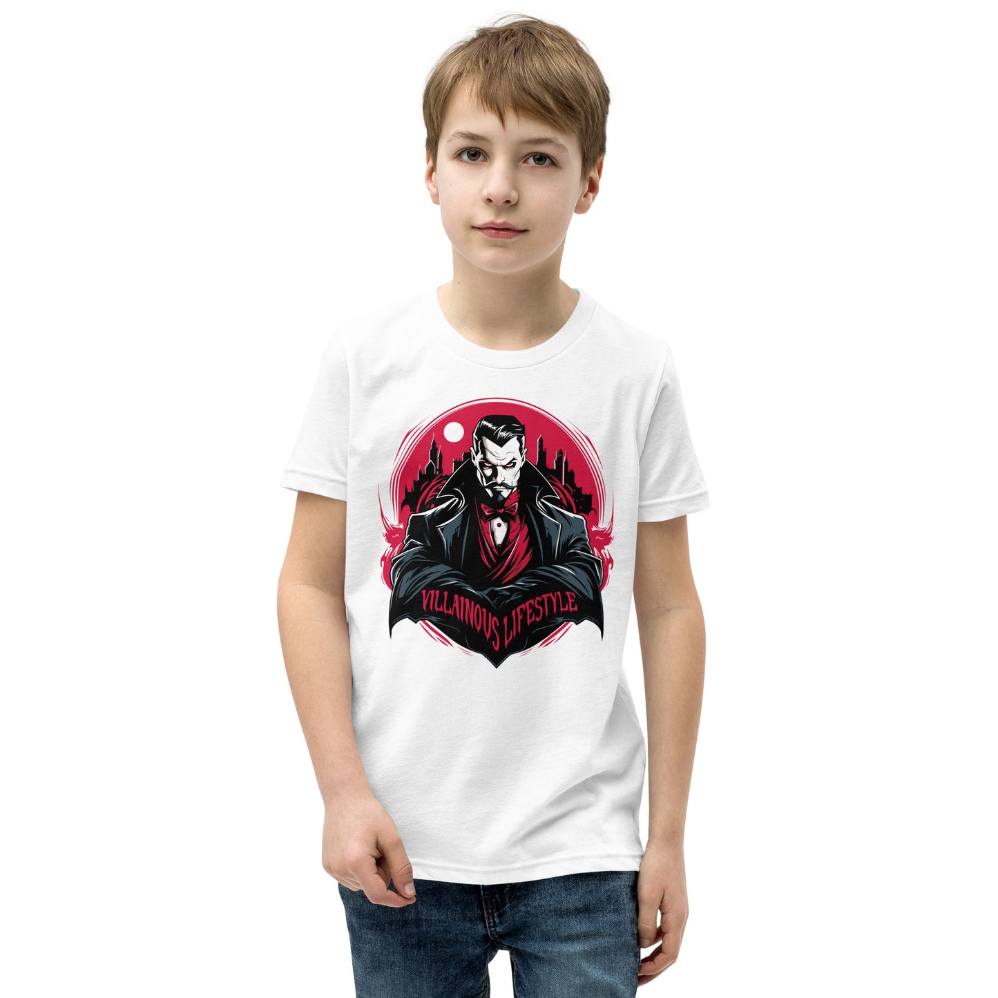 Villainous Lifestyle Dracula Youth Short Sleeve T-Shirt