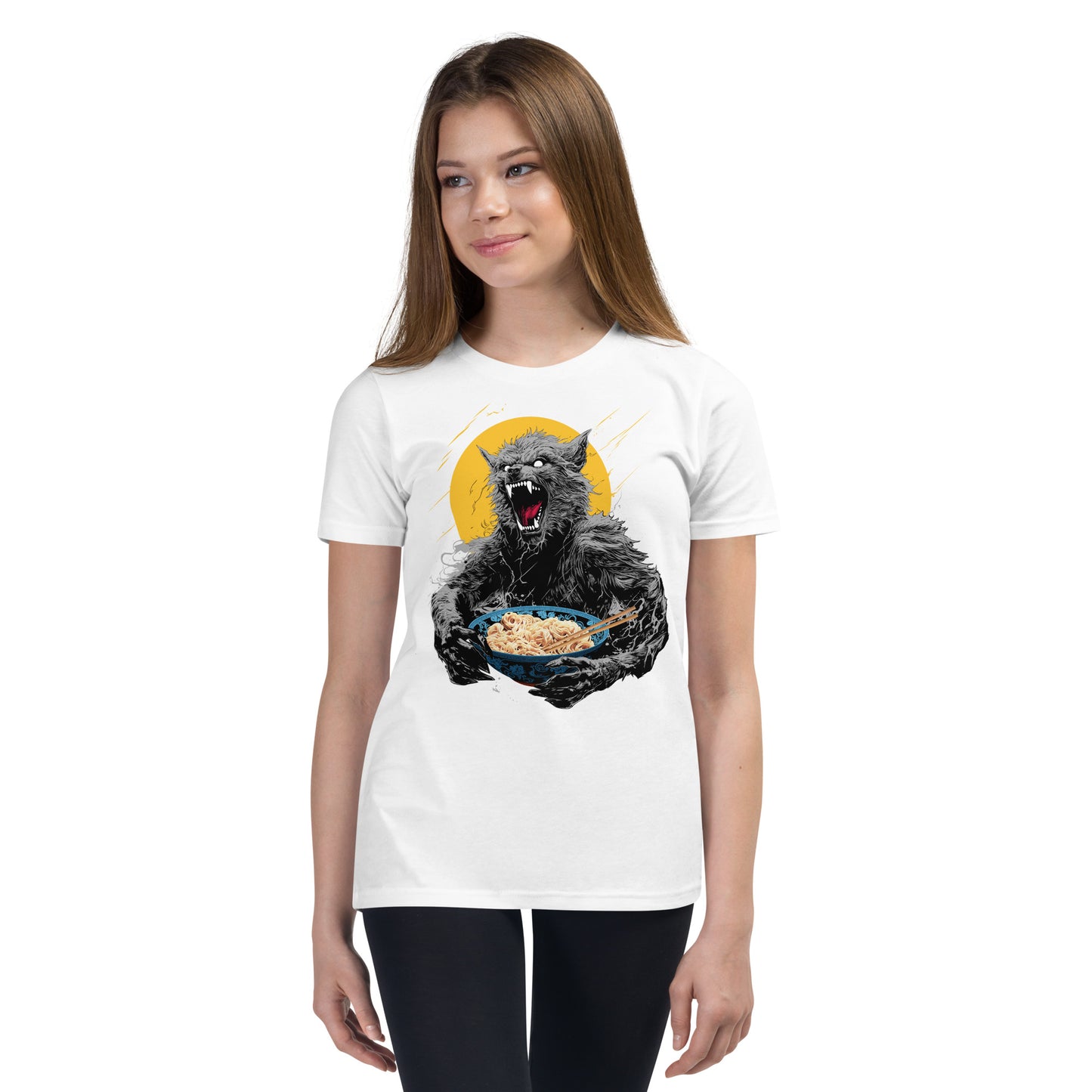 Ramen Wolf Youth Short Sleeve T-Shirt