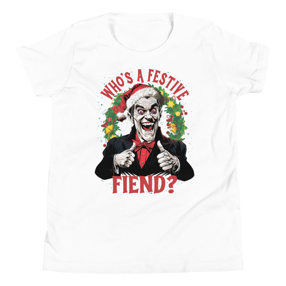 Who's a Festive Fiend? Youth Short Sleeve T-Shirt